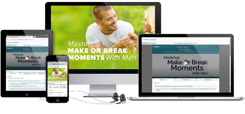 Mastering Make Or Break Moments With Men Program Display